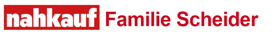 Nahkauf-Familie-Scheider-Logo Logo Name in Ort